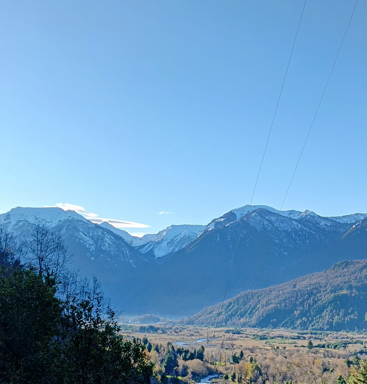 Vista desde la cara sur de Parque Nacional Villarrica 